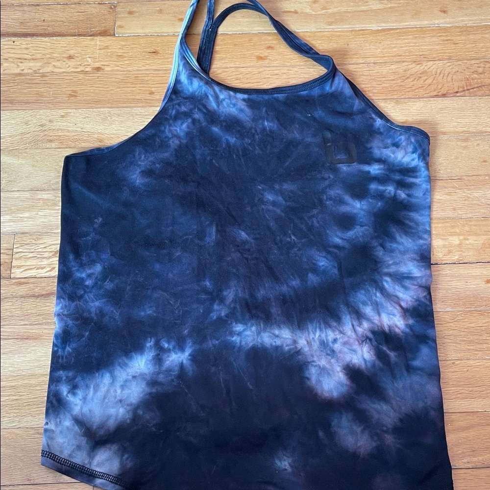 Black Tie-Dye Burn Boot Camp Tank Top